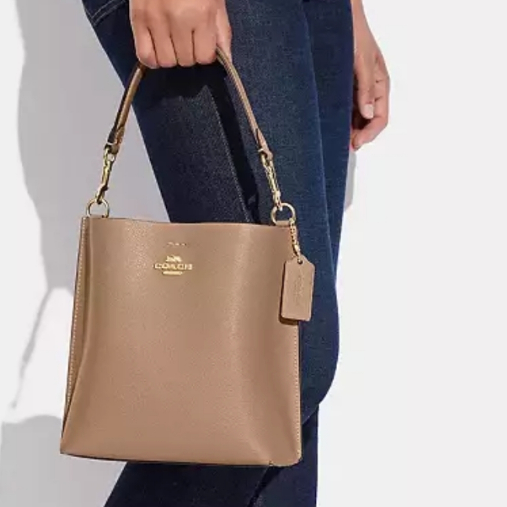 Coach Tan Leather Shoulder Bag - Picture 4 of 4